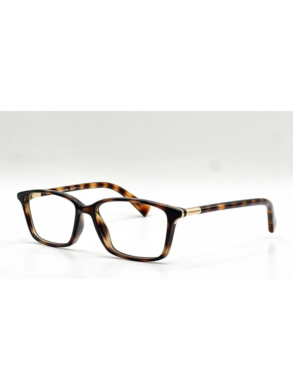 Coach HC 6077 5120 Dark Tortoise Rectangle Authentic Eyeglass Frames 53-15-135